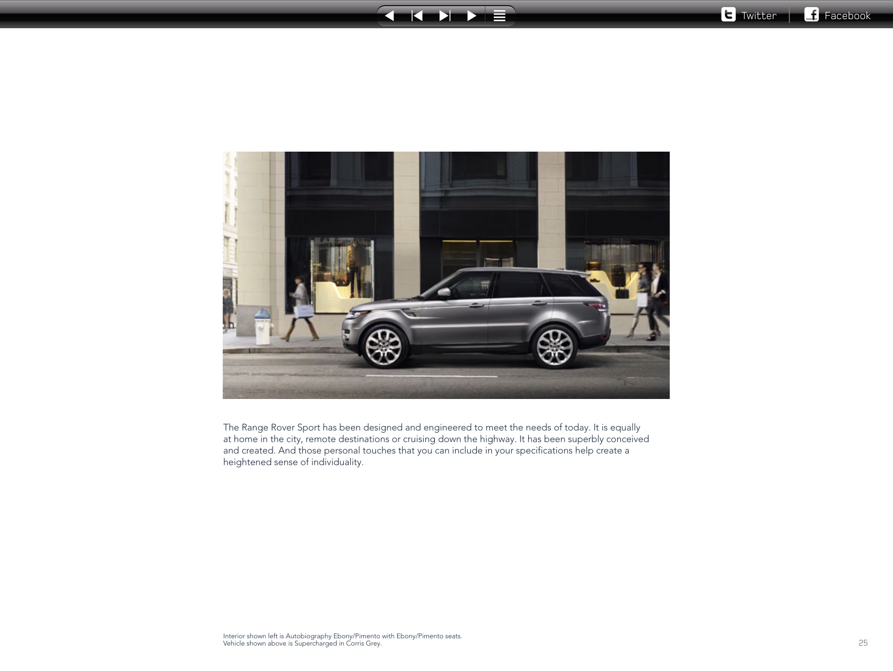 2014 Range Rover Sport Brochure Page 83